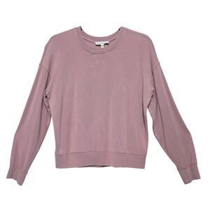 Workshop, Pale Plum, Rayon, Oversized Sweatshirt, Size Petite Small